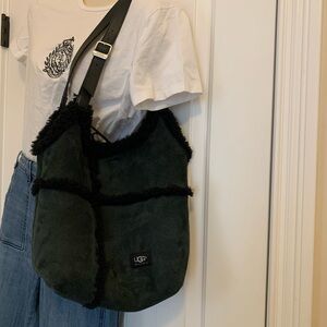 UGG Black suede shoulder bag
